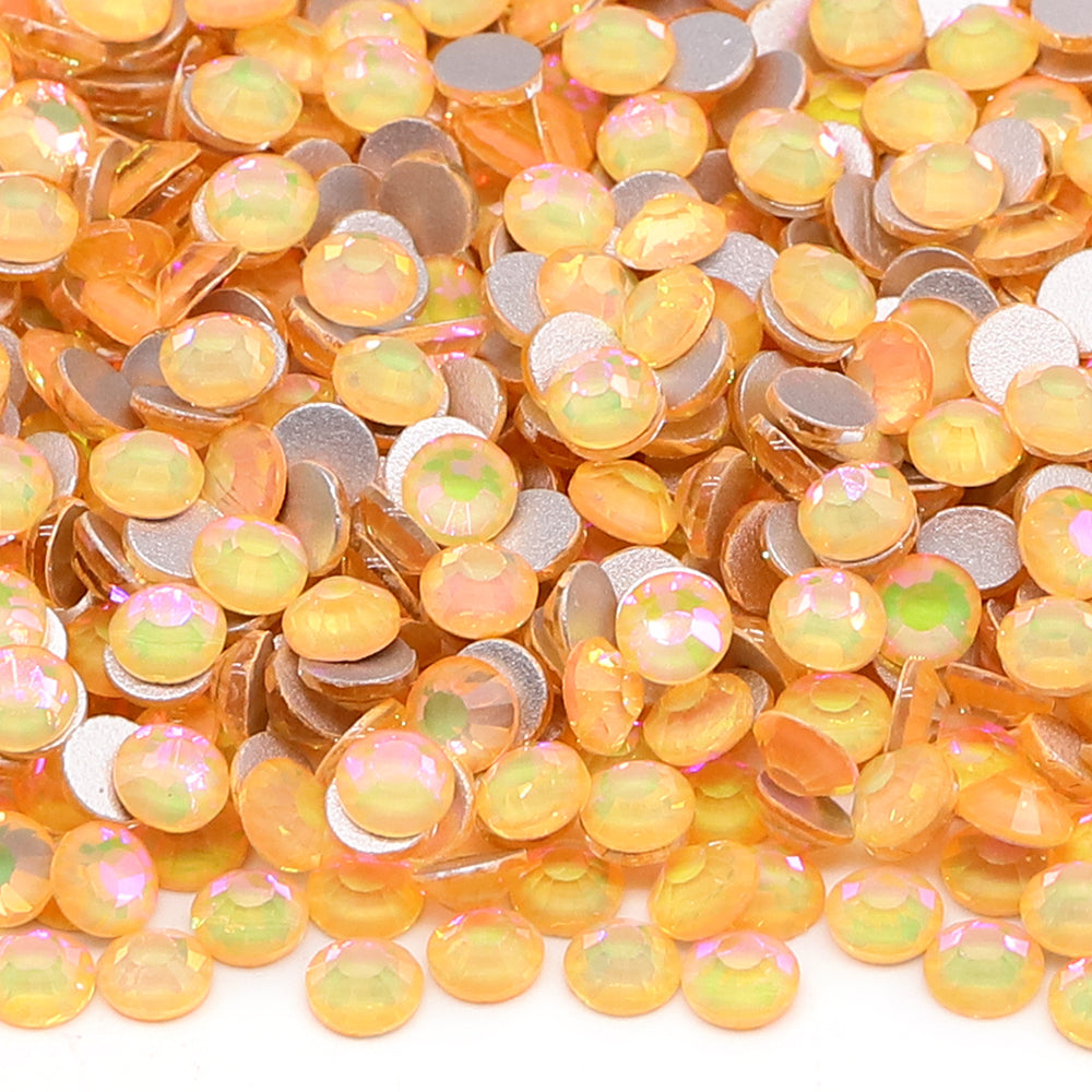 Crystal Sunlight Glass FlatBack Rhinestones Silver Back WholesaleRhinestone