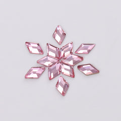 Rhombus Shape Light Pink Flat Back Fancy Rhinestones WholesaleRhinestone