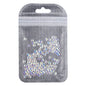 Square Shape Crystal AB Unfoiled Flat Back Fancy Rhinestones