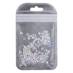 Cristal de forma cuadrada AB Rhinestones de elegancia plana de espalda plana