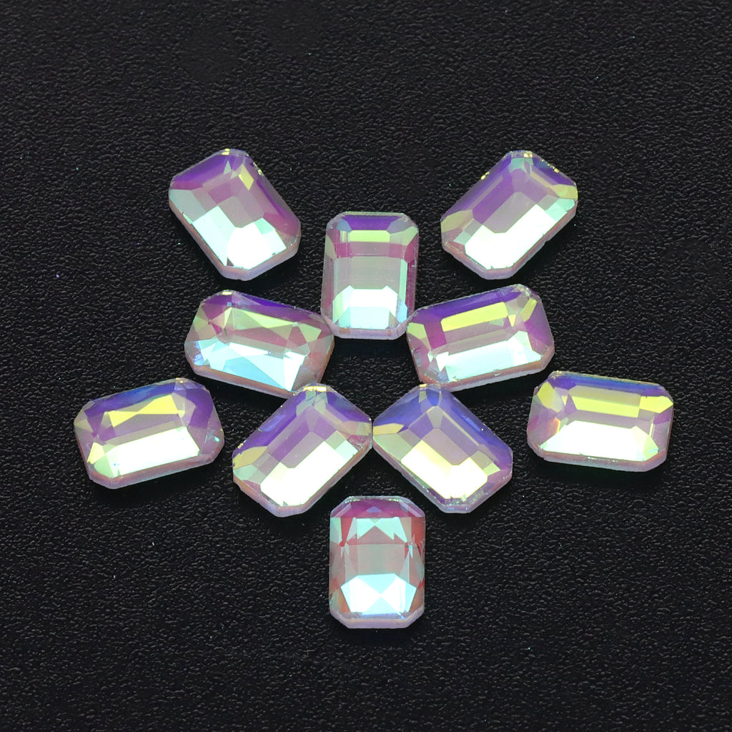 Octagon Shape Mocha White Flat Back Fancy Rhinestones WholesaleRhinestone
