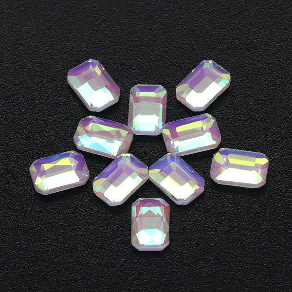 Octagon Shape Mocha White Flat Back Fancy Rhinestones WholesaleRhinestone