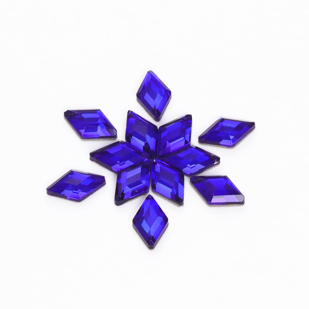 Rhombus Shape Sapphire Flat Back Fancy Rhinestones WholesaleRhinestone