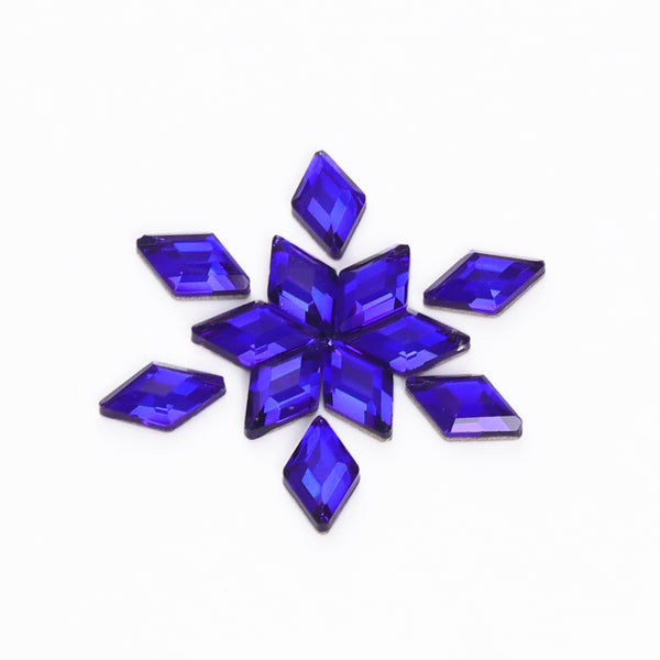 Rhombus Shape Sapphire Flat Back Fancy Rhinestones WholesaleRhinestone