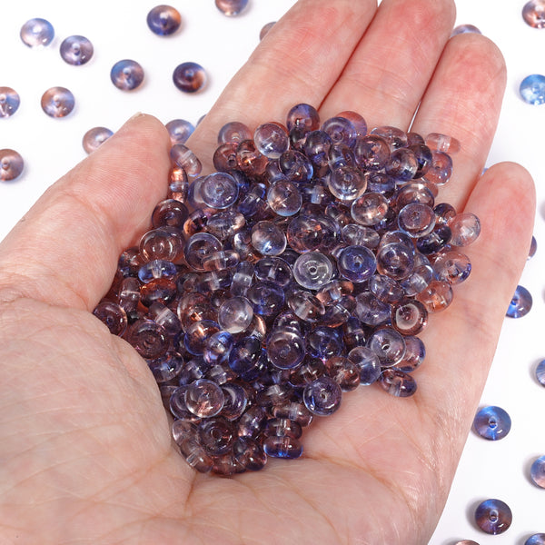 Various Colors Transparent Candy Series Lucky Buckle Shape Glass Seed Beads WholesaleRhinestone