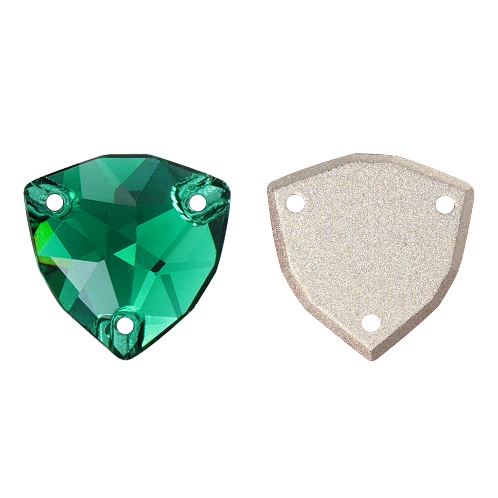 Emerald Trilliant Shape High Quality Glass Sew-on Rhinestones WholesaleRhinestone
