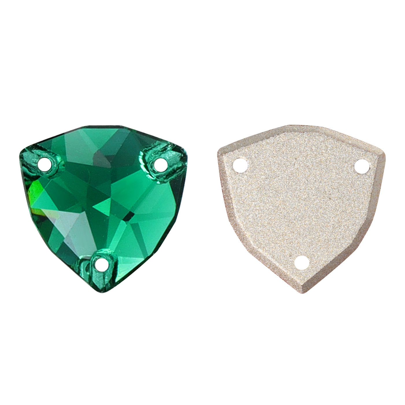 Emerald Trilliant Shape High Quality Glass Sew-on Rhinestones WholesaleRhinestone