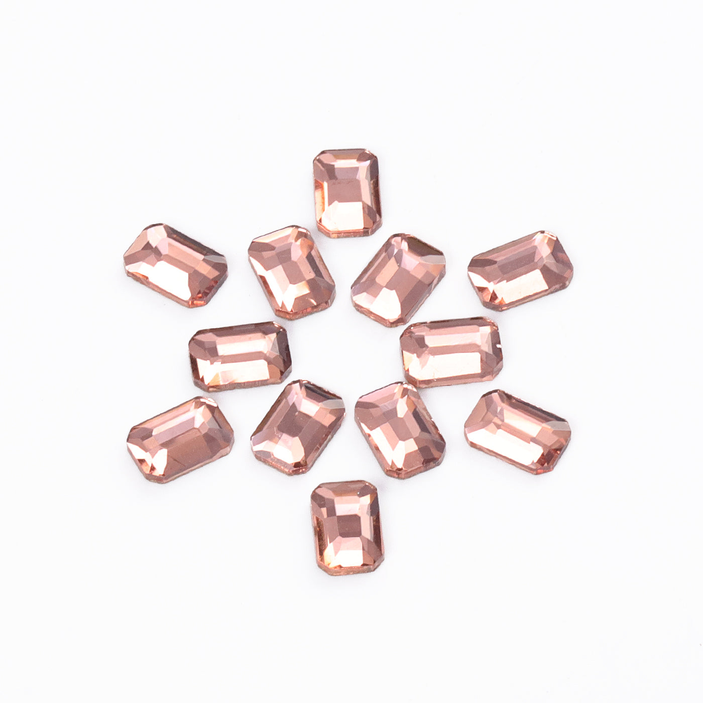 Octagon Shape Champagne Flat Back Fancy Rhinestones WholesaleRhinestone