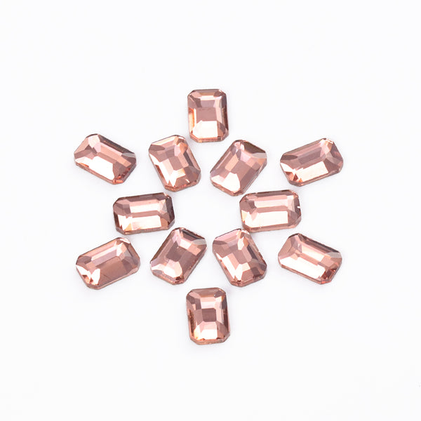 Octagon Shape Champagne Flat Back Fancy Rhinestones WholesaleRhinestone