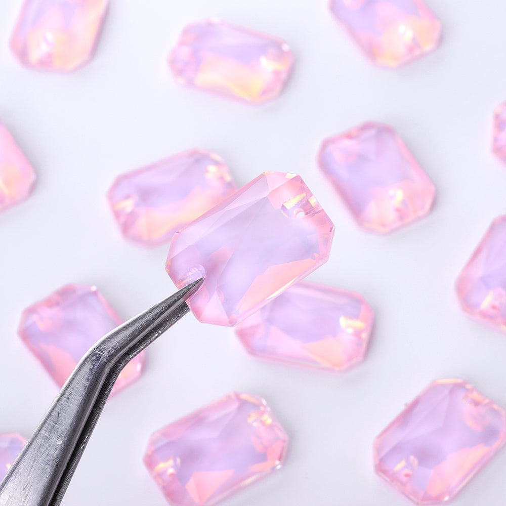 Rosaline AM Octagon Shape High Quality Glass Sew-on Rhinestones WholesaleRhinestone