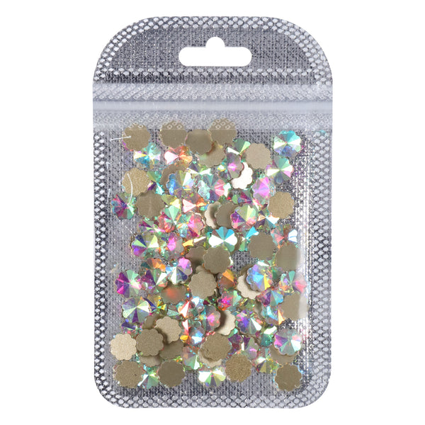 Plum blossom Shape Crystal AB Flat Back Fancy Rhinestones