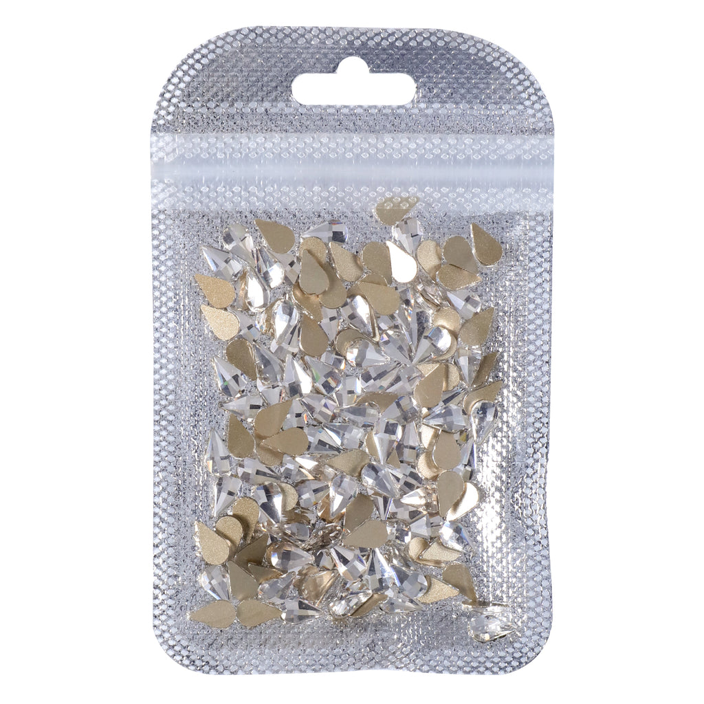 Raindrop Shape Crystal Flat Back Fancy Rhinestones