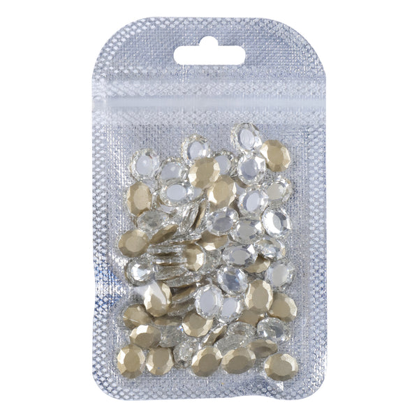 Crystal Magic Mirror Shape Pointed Back Fancy Rhinestones For Nail Art