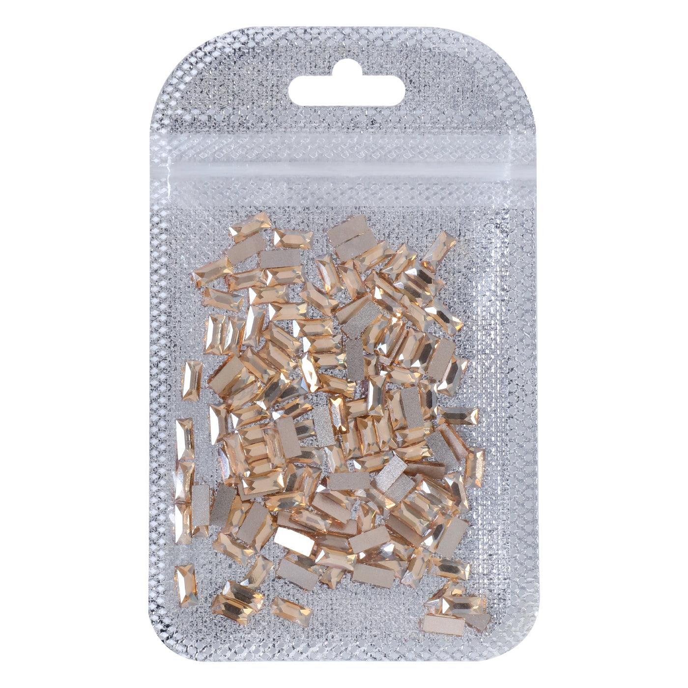 Rectangle Shape Golden Shadow Flat Back Fancy Rhinestones