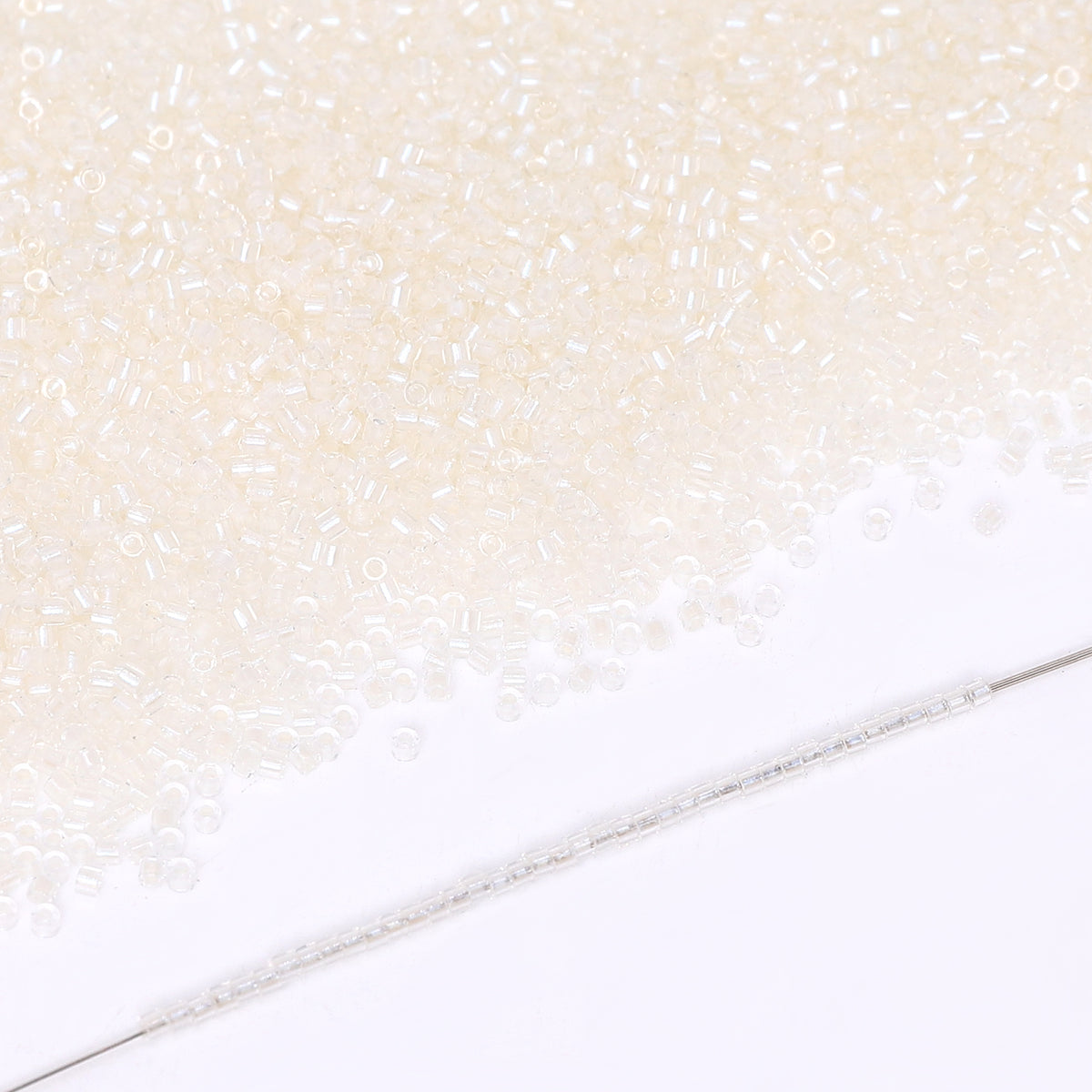 Transparent Color Lined White Hight Quality Glass Cylinder Seed Beads 1.6 MM Size DJS5001 WholesaleRhinestone