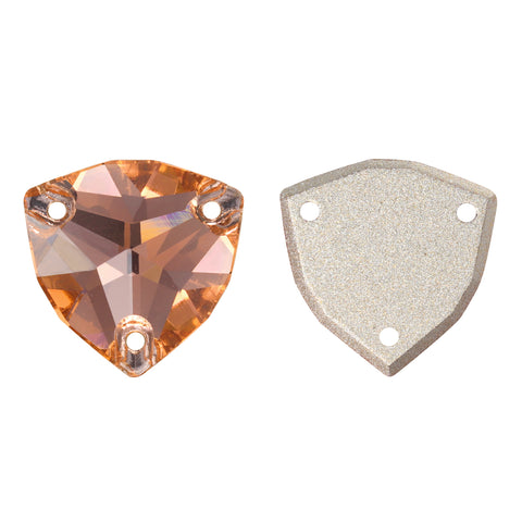 Light Peach Trilliant Shape High Quality Glass Sew-on Rhinestones WholesaleRhinestone 메인 이미지