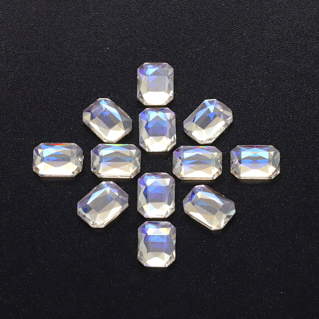 Octagon Shape Blue Moonlight Flat Back Fancy Rhinestones WholesaleRhinestone