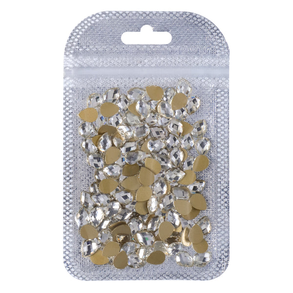 Raindrop Shape Crystal Flat Back Fancy Rhinestones
