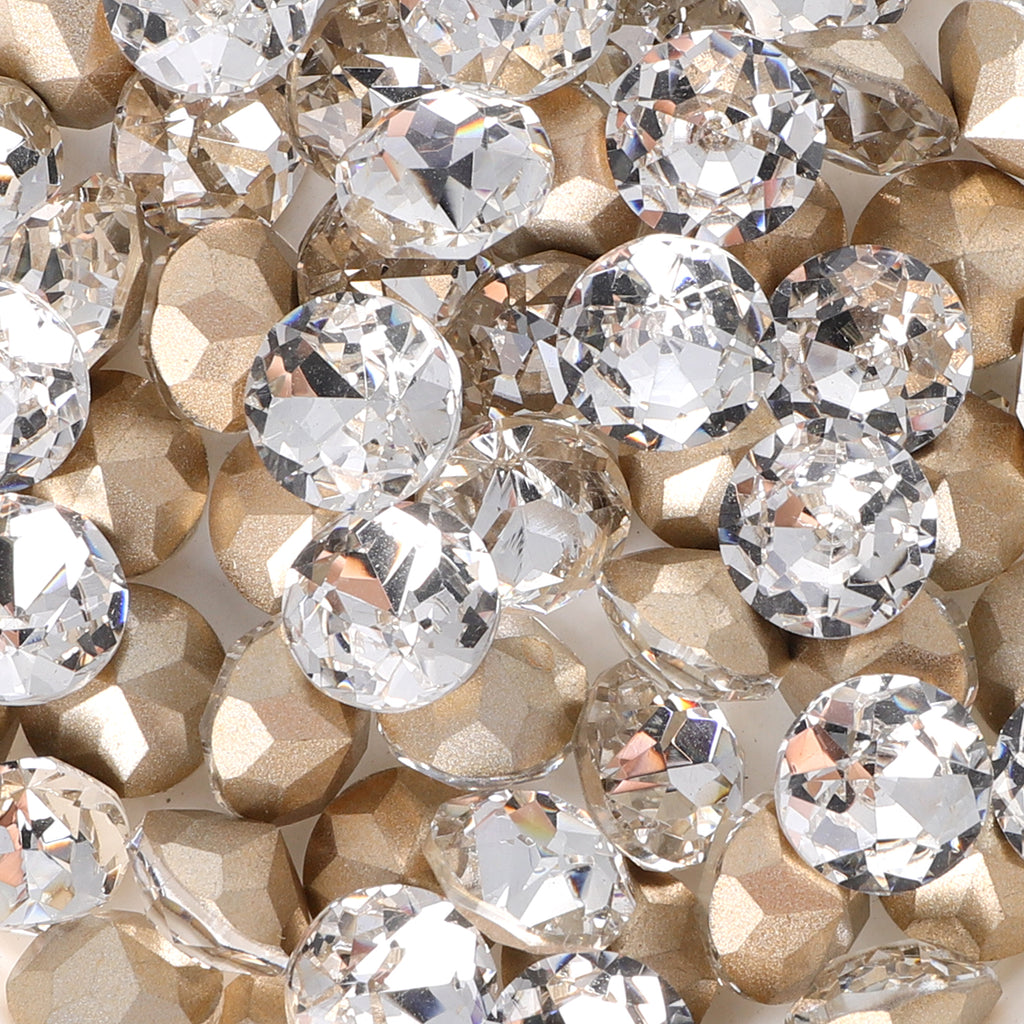 Crystal XIRIUS Chaton Shape Glass Pointed Back Fancy Rhinestones WholesaleRhinestone