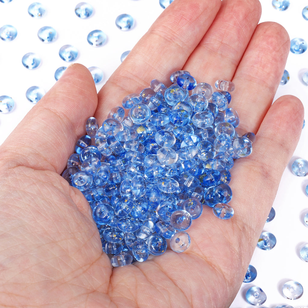 Various Colors Transparent Candy Series Lucky Buckle Shape Glass Seed Beads WholesaleRhinestone