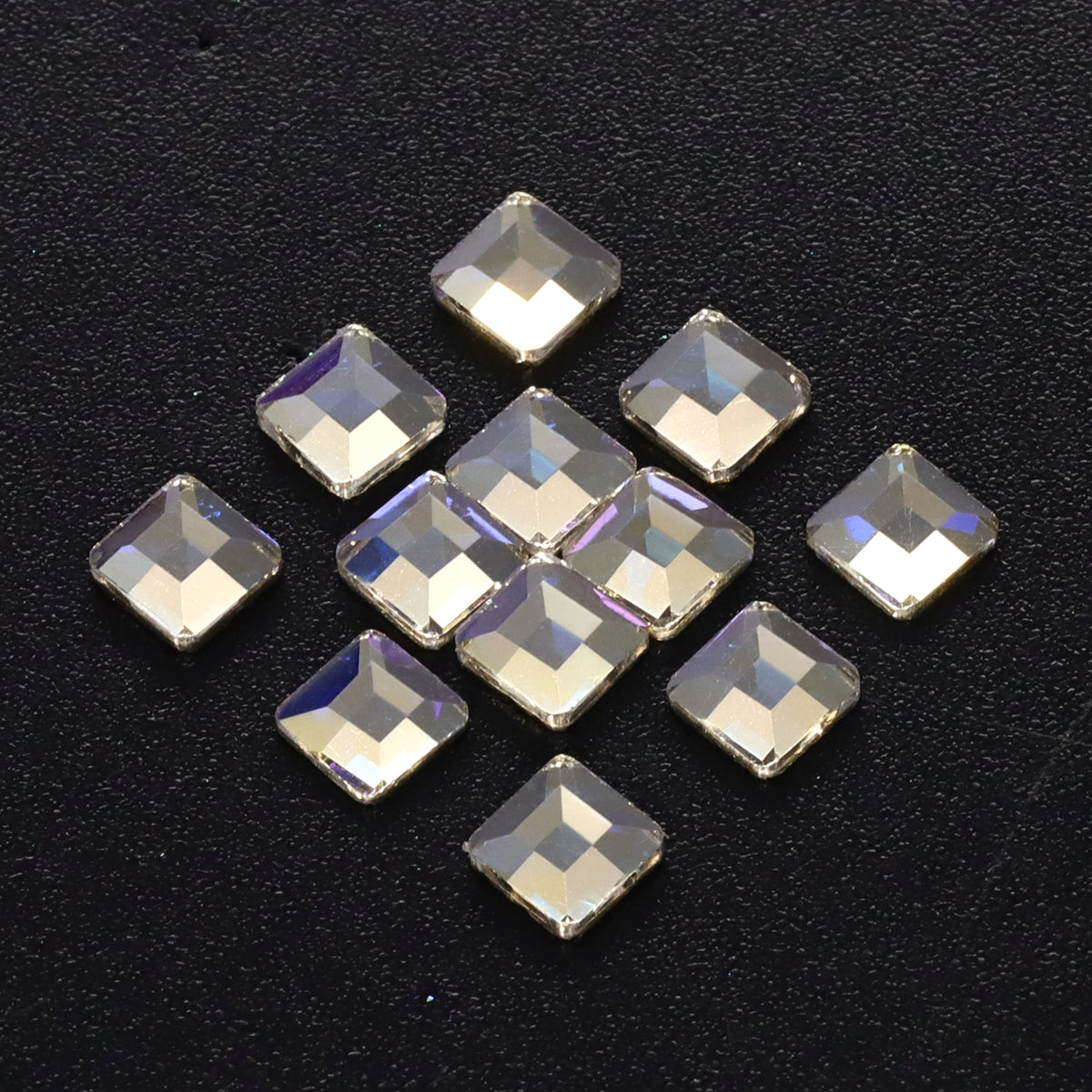 Square Shape Blue Moonlight Flat Back Fancy Rhinestones WholesaleRhinestone