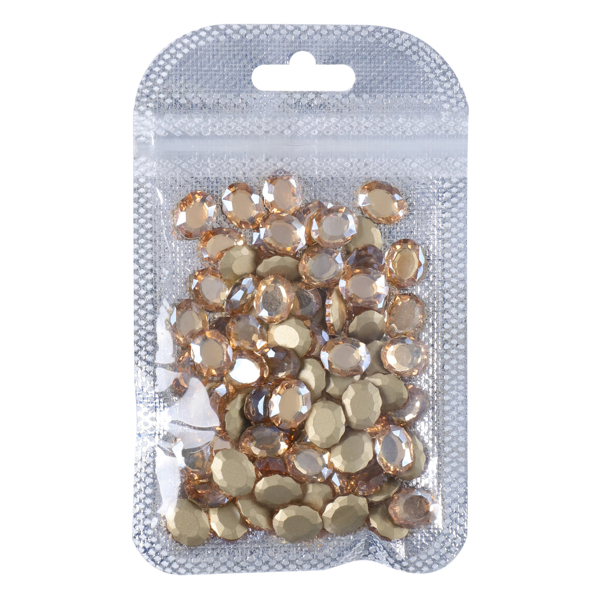 Champagne Magic Mirror Shape Pointed Back Fancy Rhinestones For Nail Art