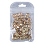 Champagne Magic Mirror Shape Pointed Back Fancy Rhinestones For Nail Art
