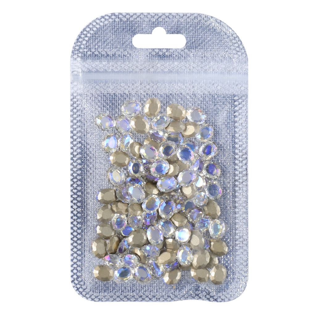Blue Moonlight Magic Mirror Shape Pointed Back Fancy Rhinestones For Nail Art