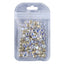 Blue Moonlight Magic Mirror Shape Pointed Back Fancy Rhinestones For Nail Art