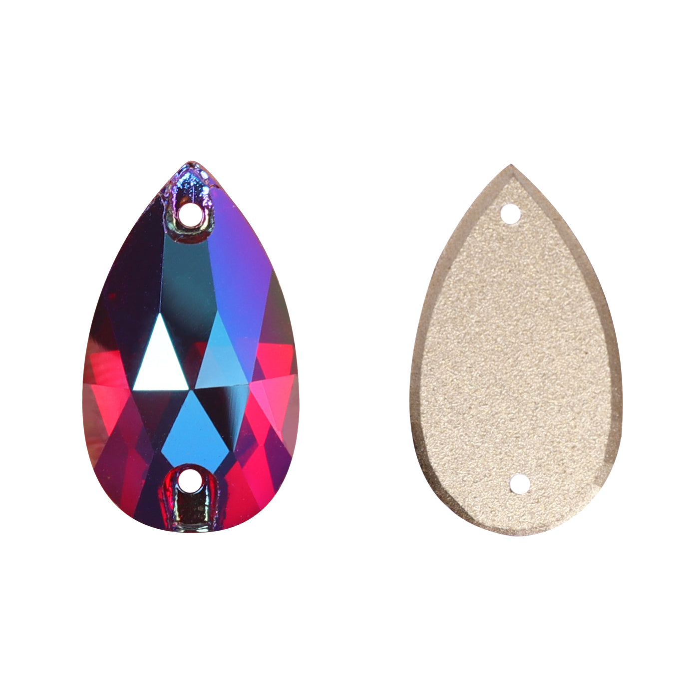 Siam Shimmer Drop Shape High Quality Glass Sew-on Rhinestones WholesaleRhinestone Main image