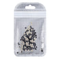 Heart Shape Black Flat Back Fancy Rhinestones