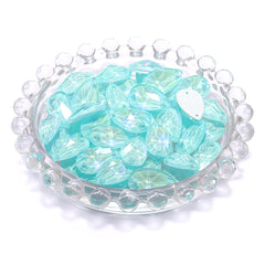 Electric Neon Light Azore Drop Shape High Quality Glass Sew-on Rhinestones