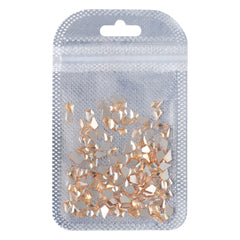 Arrow Shape Golden Shadow Flat Back Fancy Rhinestones