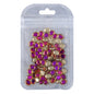 Purple Volcano Magic Mirror Shape Pointed Back Fancy Rhinestones For Nail Art