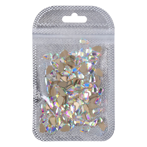 Shield Shape Crystal AB Flat Back Fancy Rhinestones