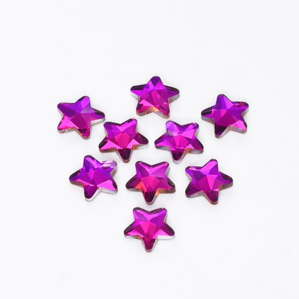 Star Shape Purple Volcano Flat Back Fancy Rhinestones WholesaleRhinestone