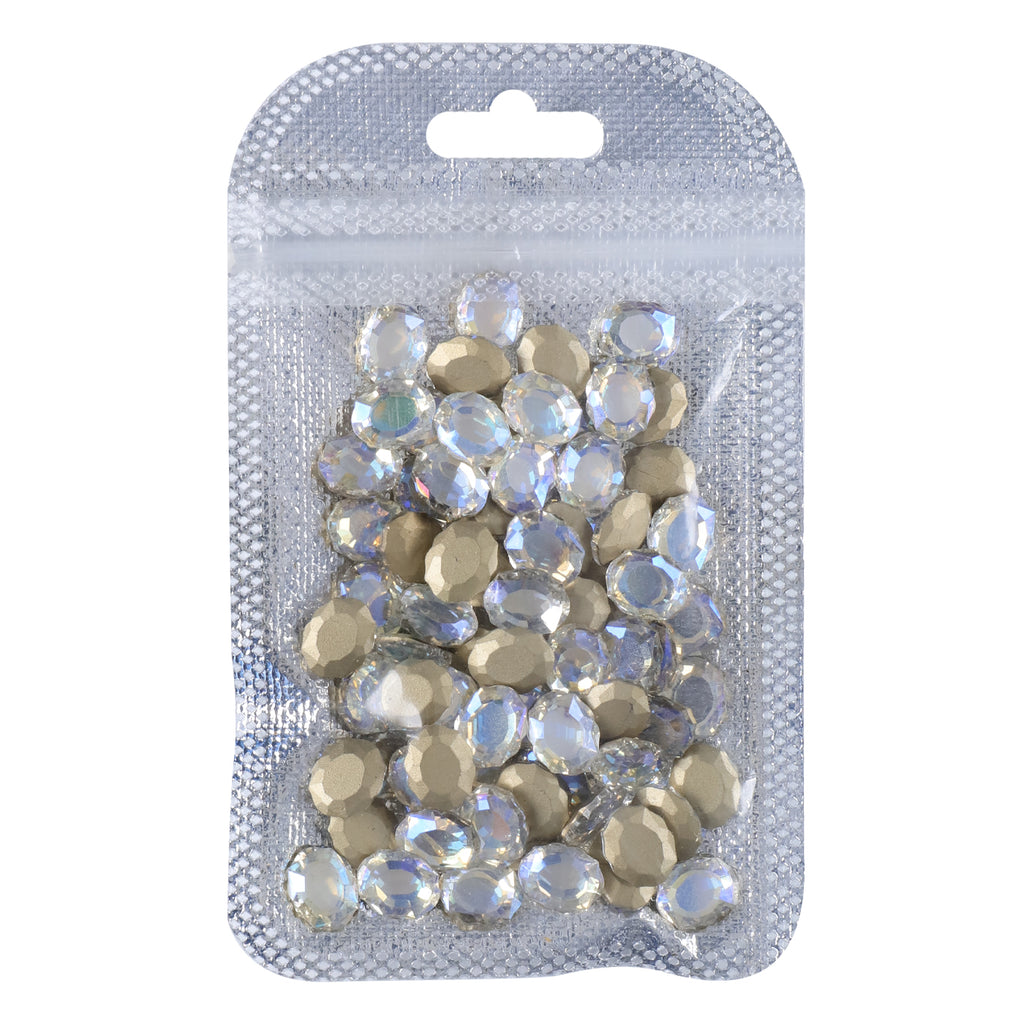Blue Moonlight Magic Mirror Shape Pointed Back Fancy Rhinestones For Nail Art