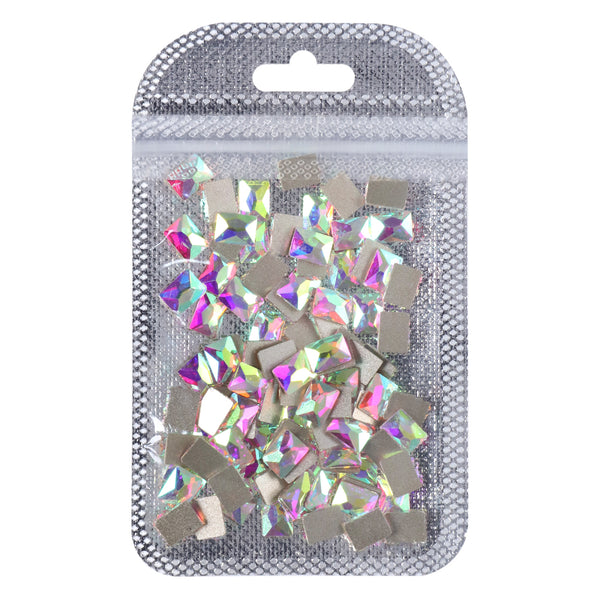 Rectangle Shape Crystal AB Flat Back Fancy Rhinestones