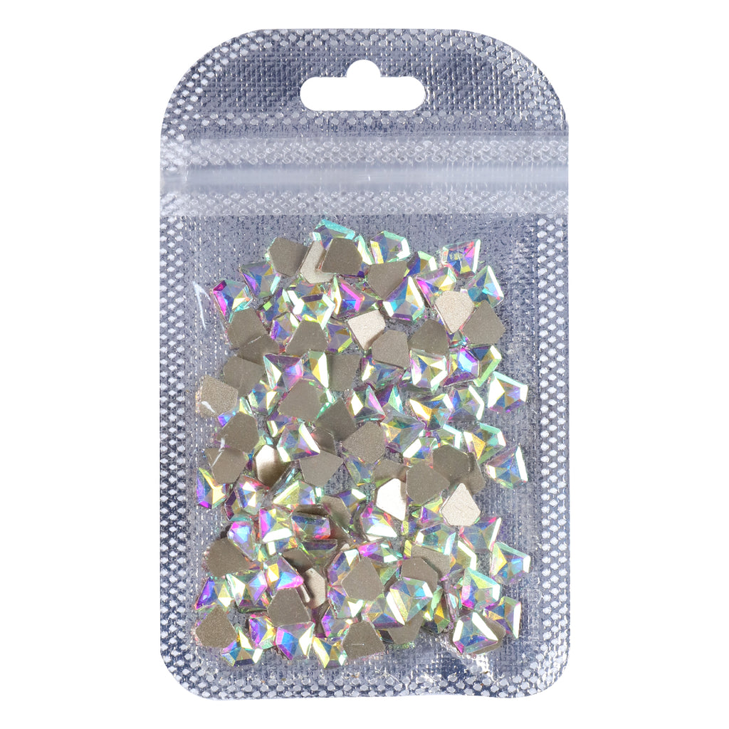 Diamond Shape Crystal AB Glass Flat Back Fancy Rhinestones