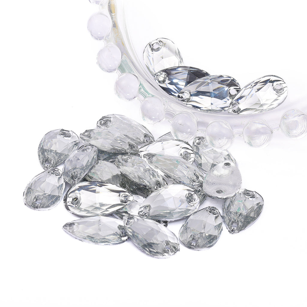 Drop Crystal Resin Sew-on Rhinestones For Dance Costume WholesaleRhinestone