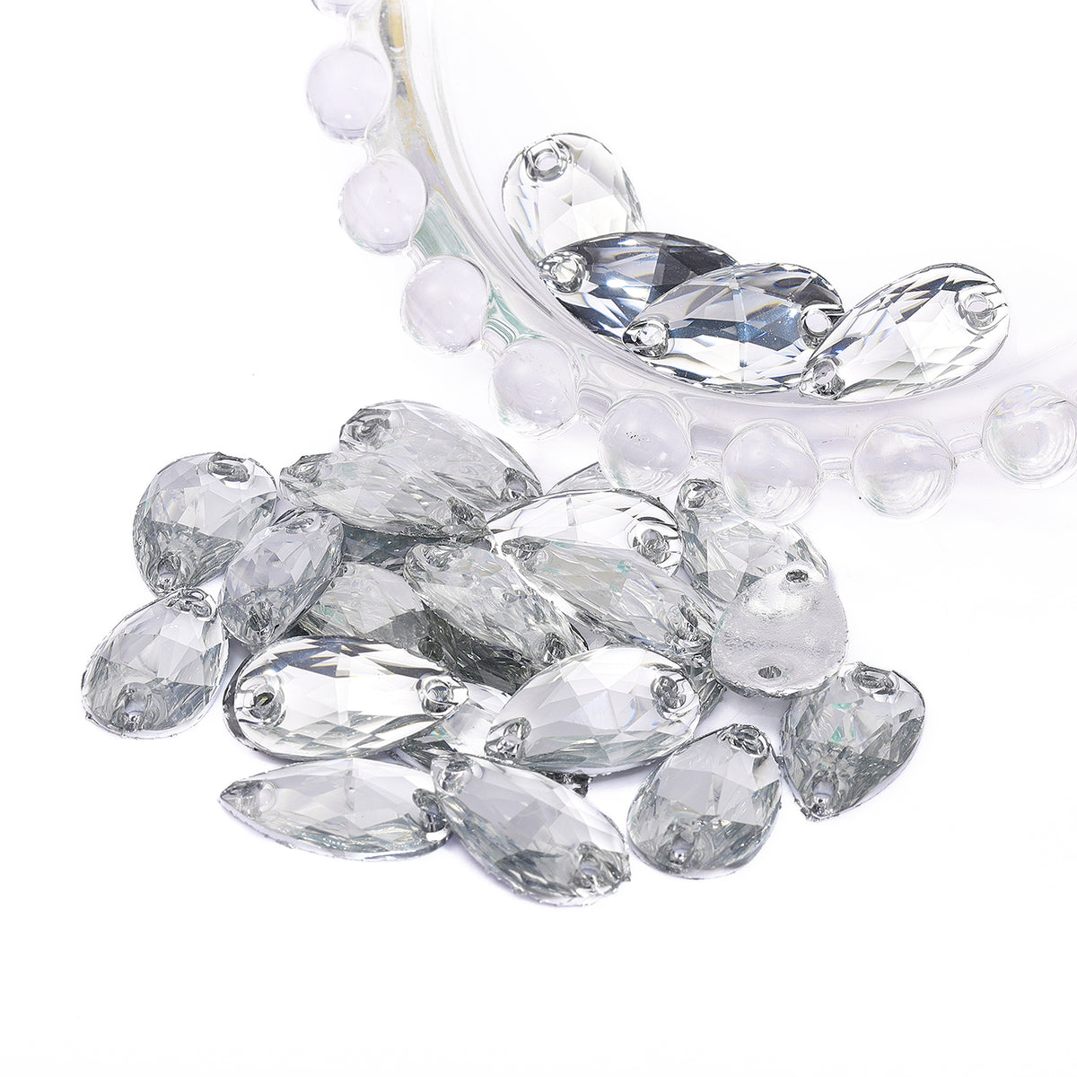 Drop Crystal Resin Sew-on Rhinestones For Dance Costume WholesaleRhinestone