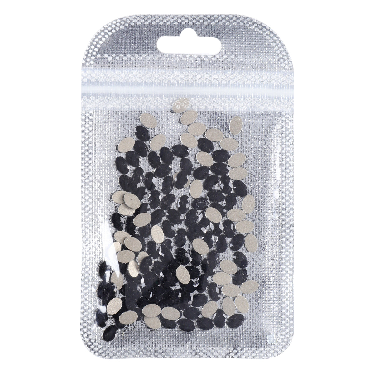Oval Shape Black Flat Back Fancy Rhinestones WholesaleRhinestone