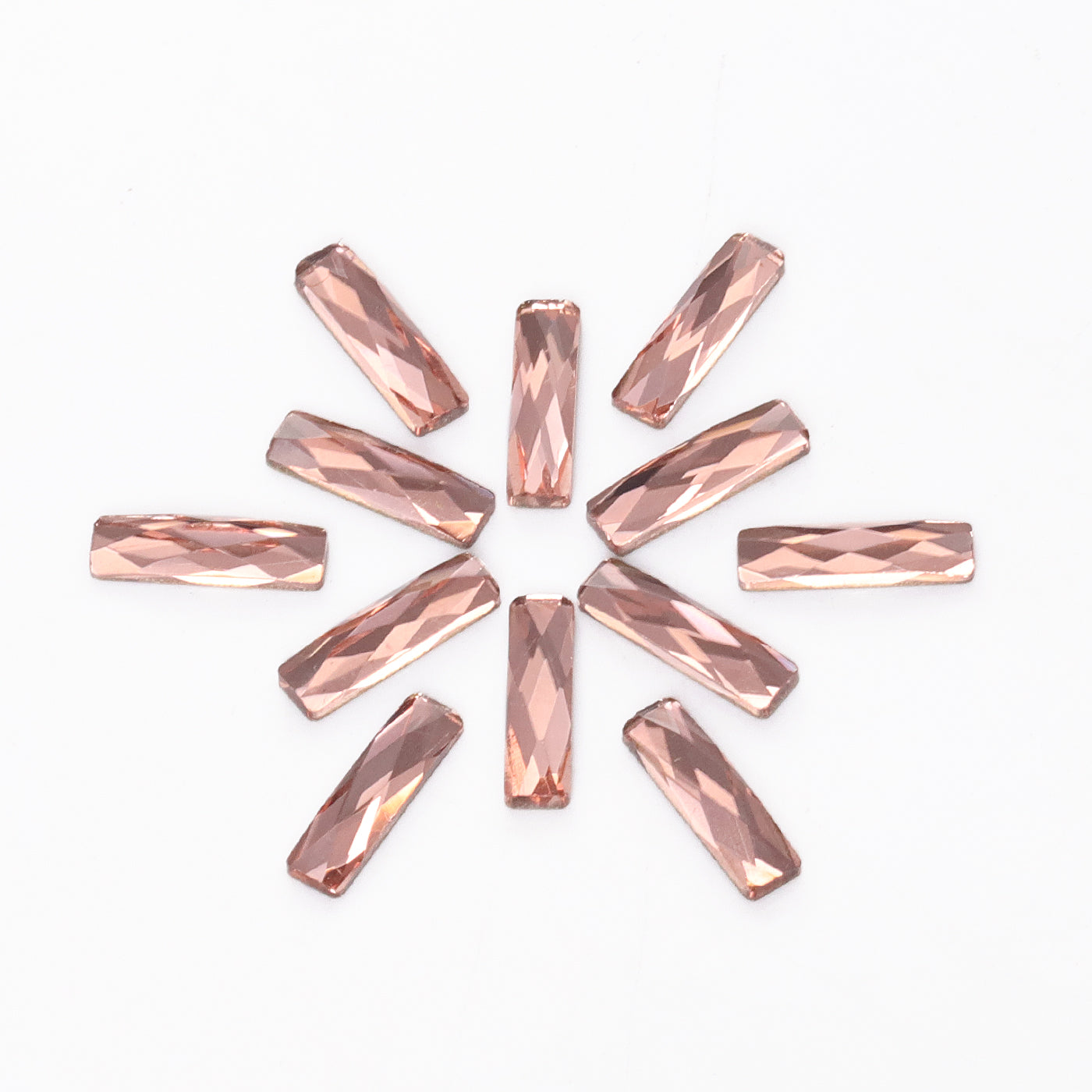Rectangle Shape Champagne Flat Back Fancy Rhinestones WholesaleRhinestone