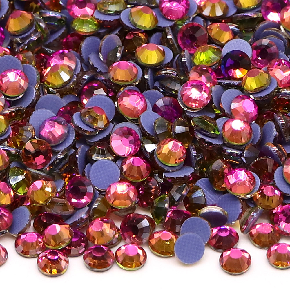 Mirage Gold Rose Glass HotFix Rhinestones WholesaleRhinestone