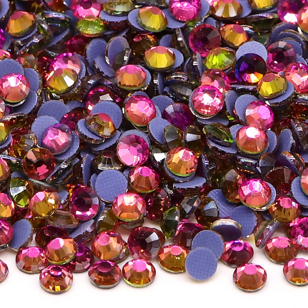 Mirage Gold Rose Glass HotFix Rhinestones WholesaleRhinestone