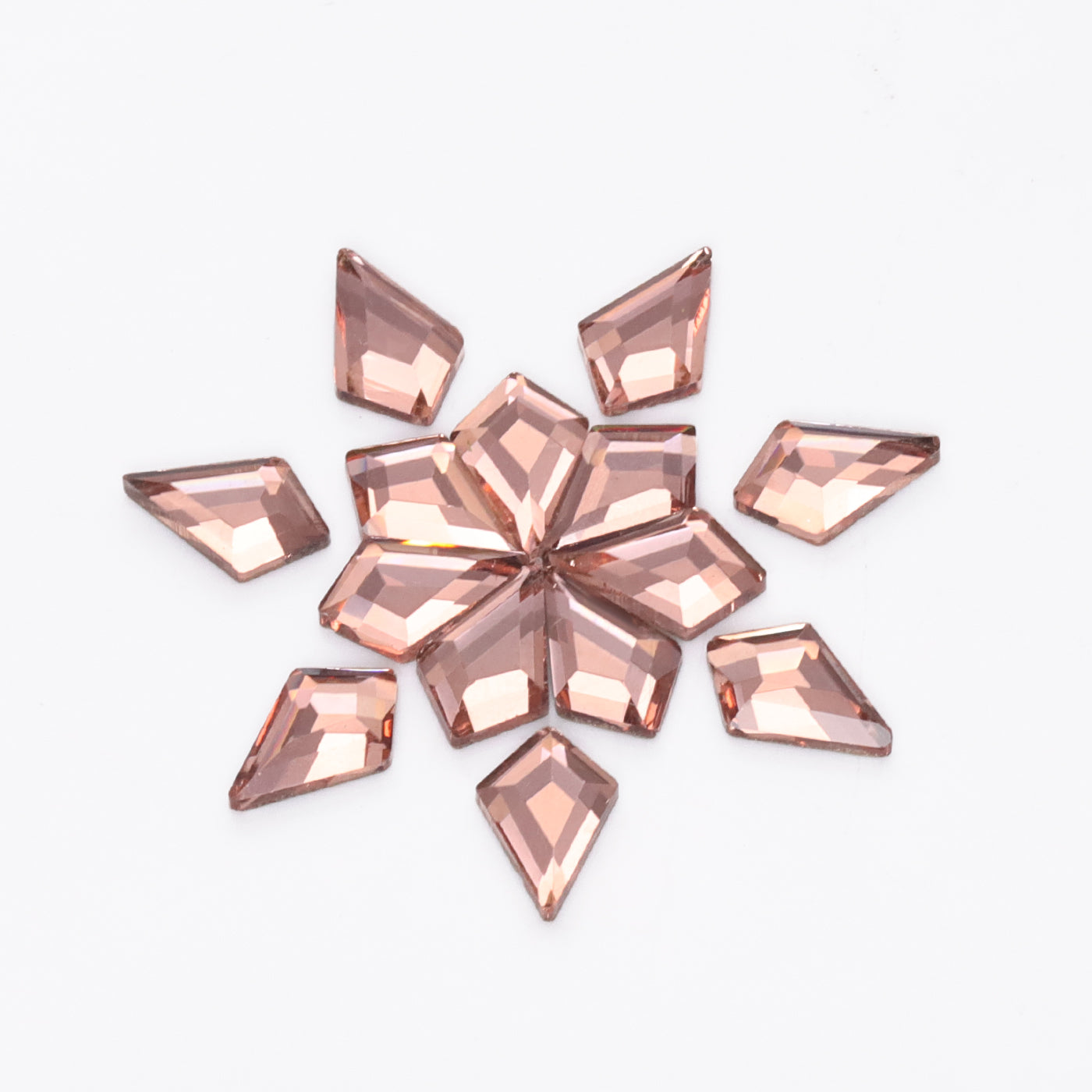 Arrow Shape Champagne Flat Back Fancy Rhinestones WholesaleRhinestone