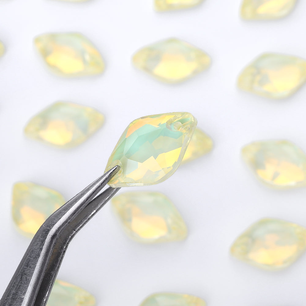 Jonquil AM Lemon Shape High Quality Glass Sew-on Rhinestones