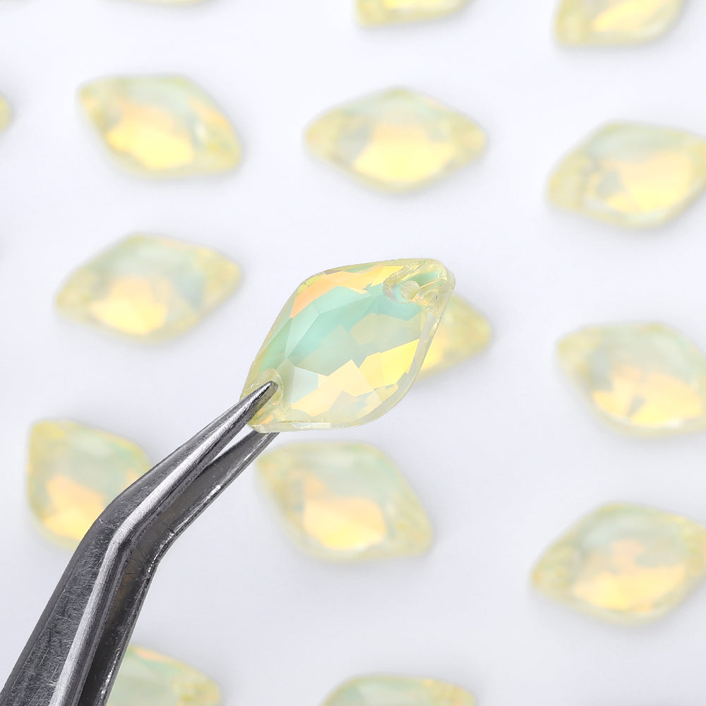 Jonquil AM Lemon Shape High Quality Glass Sew-on Rhinestones WholesaleRhinestone