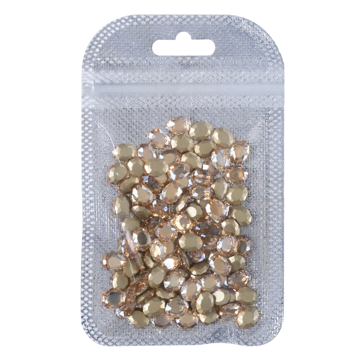 Champagne Magic Mirror Shape Pointed Back Fancy Rhinestones For Nail Art Secondary image