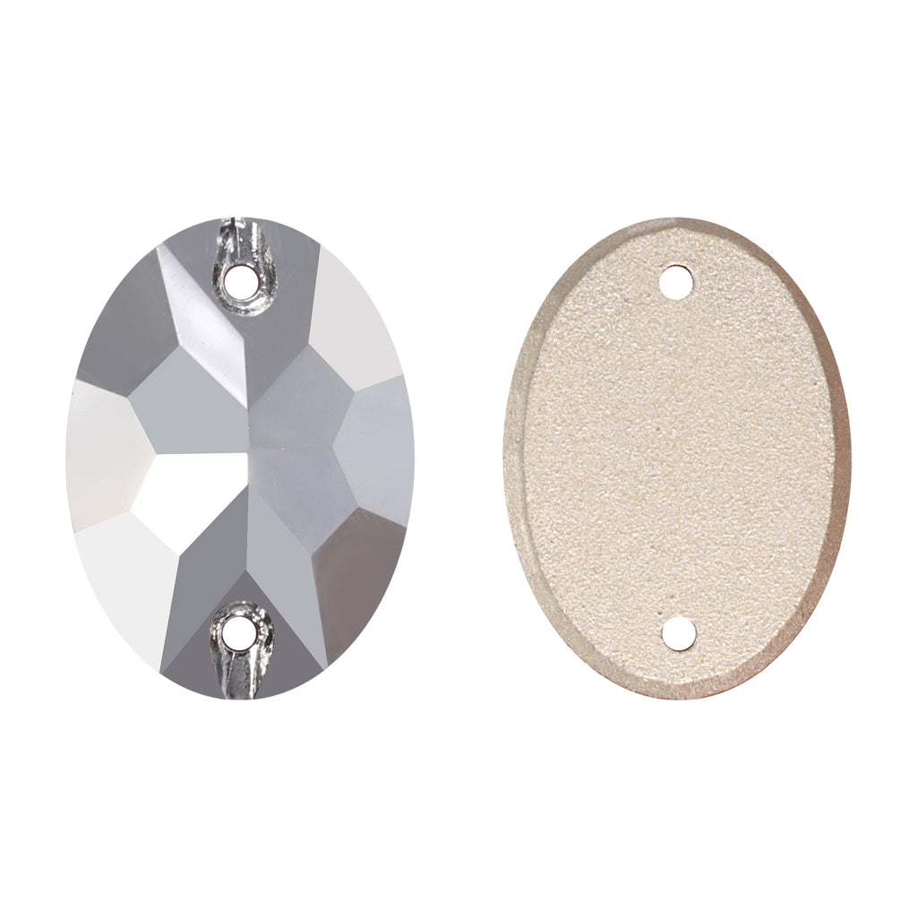 Comet Argent Light Oval Shape High Quality Glass Sew-on Rhinestones WholesaleRhinestone